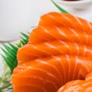 salmon sashimi